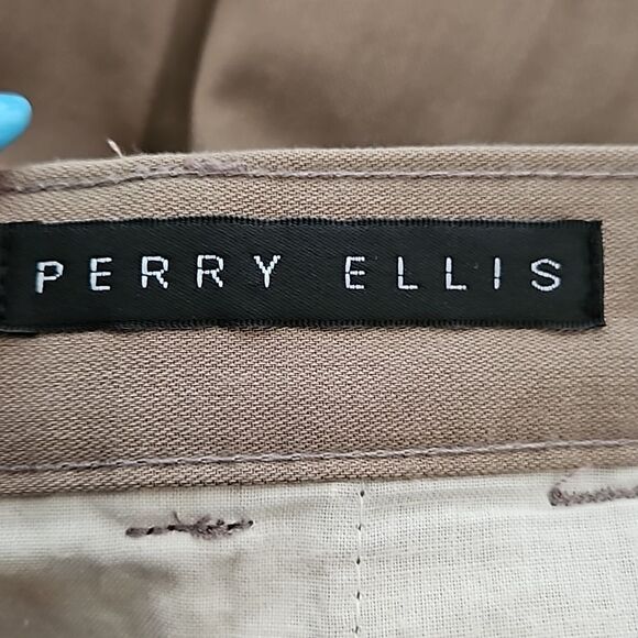 Perry Ellis Boy's Bundle Of 2 Pairs Of Pants Blue/Brown 4-6 Years Old - Picture 4 of 16